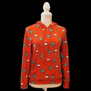 Peanuts Red Snoopy Holiday Hoodie Women’s XS